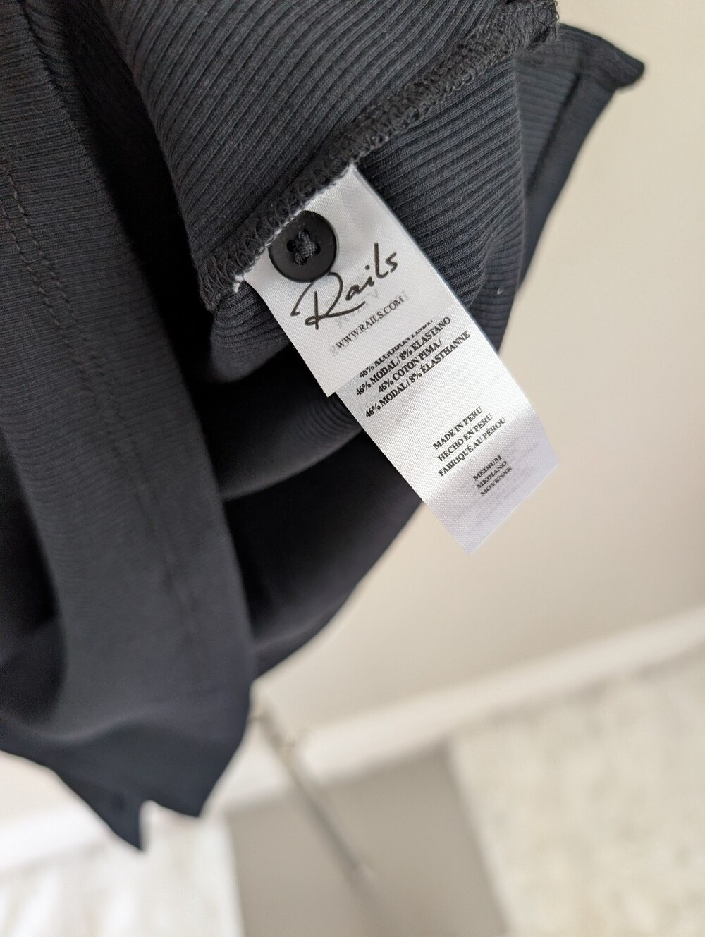 Rails Mayla Black Ribbed Tank - Picture 9 of 9